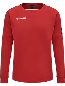 Hummel Športová mikina 'Authentic'  červená / čierna / biela