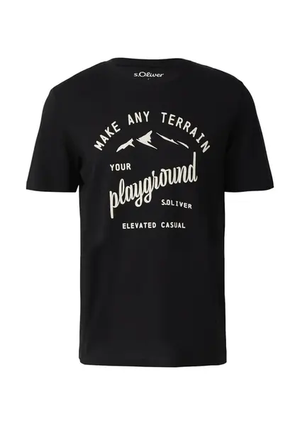 s.Oliver Tričko  čierna / biela