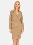 PERSO Woman's Women's suede short jacket with pockets