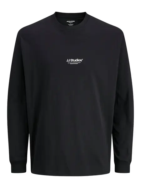 JACK & JONES Tričko 'JJESoho'  čierna / biela