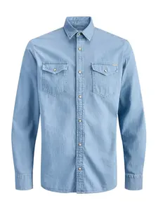 JACK & JONES Košeľa 'JJESHERIDAN'  modrá denim