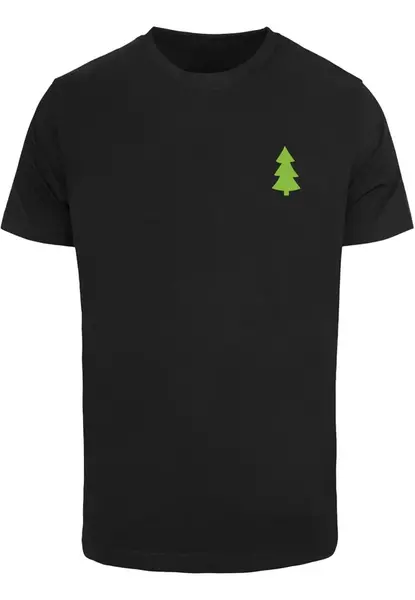 Merchcode Tričko 'Christmas Vibes'  zelená / červená / čierna