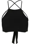 Women's triangle top black