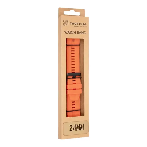 Silikonový řemínek Tactical Quick Release 24mm, oranžová