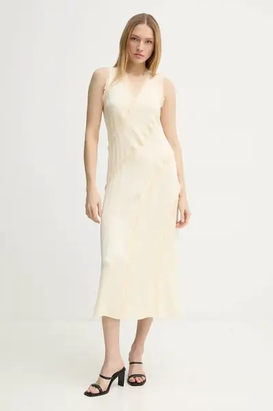 Šaty Day Birger et Mikkelsen Ryleigh žlutá barva, midi, DAY65243750