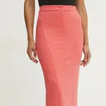 Sukně Pinko růžová barva, midi, pouzdrová, 104680 A0HM