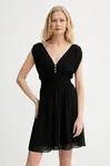 Šaty Morgan černá barva, mini, RIA