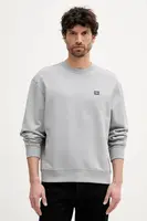 Mikina Calvin Klein Jeans pánská, šedá barva, hladká, LV04RC273G