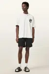 Plavkové šortky AllSaints ORLANDO černá barva, M016WC