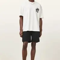 Plavkové šortky AllSaints ORLANDO černá barva, M016WC