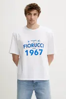 Bavlněné tričko Fiorucci White Dreaming 1967 Print Boxy Fit T-Shirt pánské, bílá barva, s potiskem, M02SMTSH103CJ01WH08