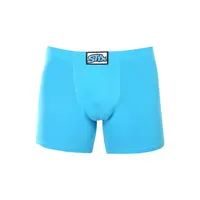 Styx Pánské boxerky long klasická guma světle modré (F1169) XXL