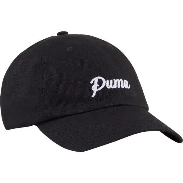 Puma ESSENTIALS SCRIPT DAD CAP Kšiltovka, černá, velikost
