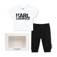 Dětská bavlněná souprava Karl Lagerfeld bílá barva, Z30506