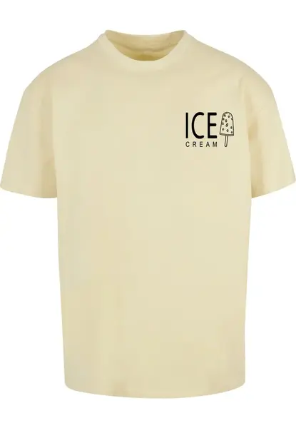 Merchcode Tričko 'Ice Cream'  žltá / čierna