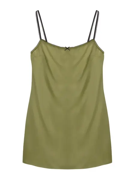 Pull&Bear Letné šaty  kiwi / čierna