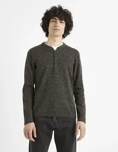 Celio Mottled Sweater Cechilll - Men's