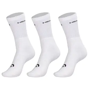 Head CREW 3P UNISEX Vysoké ponožky, bílá, velikost 39-42