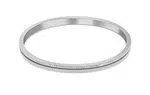 JVD Půvabný ocelový náramek se zirkony SSSB0057XI8BI 6,5 cm