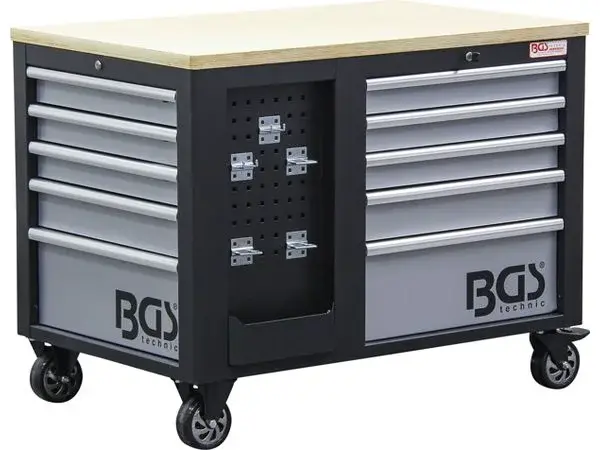BGS technic BGS 4199 Dílenský vozík BGS Technic, 2×5 zásuvek, 1 skříňka, 1150x866 mm prázdný