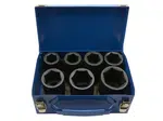Nástrčné hlavice, úderové - průmyslové 1", 24 - 46 mm, 7 ks - ADLER AD-7D