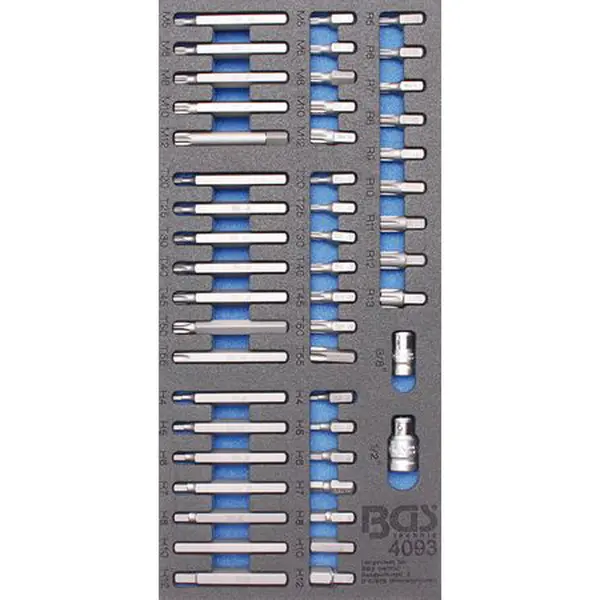 BGS Technic BGS 4093 Kombinované bity 3/8". Sada 49 dílů