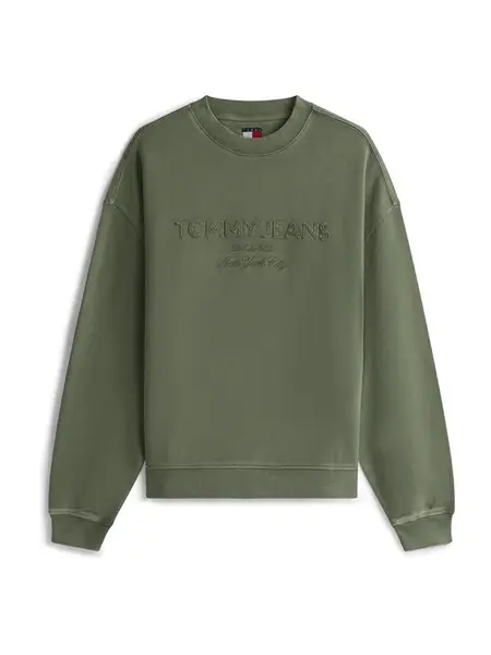 Tommy Jeans Mikina '90S NEW CLASSICS'  tmavozelená