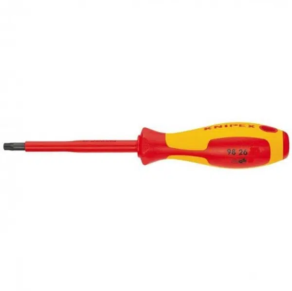 Šroubovák Torx (hvězdička), izolovaný 1000V, TX25, délka 185 mm - KNIPEX 98 26 25 Délka: 210 mm, Velikost: TX30