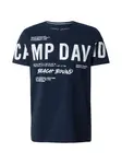 CAMP DAVID Tričko  námornícka modrá / biela