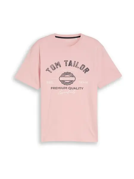 TOM TAILOR Tričko  slivková / čierna / biela