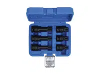 BGS technic Zástrčné hlavice 1/2" XZN M14-M18, úderové, sada 6 ks - BGS 5380