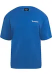 Dropsize Tričko 'Heavy Embo'  modrá / kráľovská modrá / biela