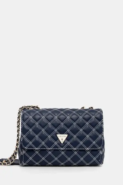 Kabelka Guess CRUISE tmavomodrá barva, HWQG96 49200