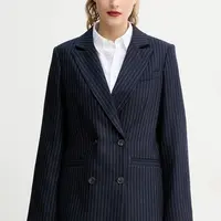 Vlněné sako A.P.C. veste lucy tmavomodrá barva, vzorovaná, WOARO.F03212