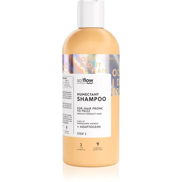 so!flow Medium Porosity Hair Humectant Shampoo uhlazující šampon proti krepatění 400 ml