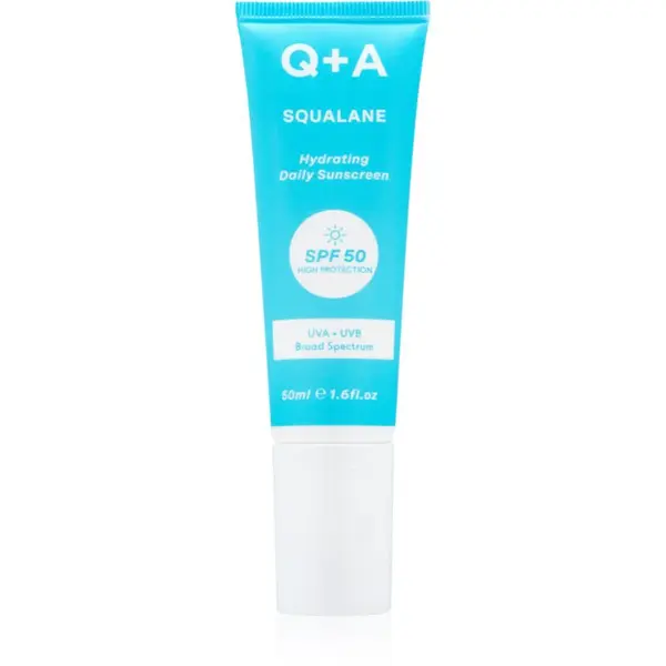 Q+A Squalane ochranný krém na tvár SPF 50 50 ml