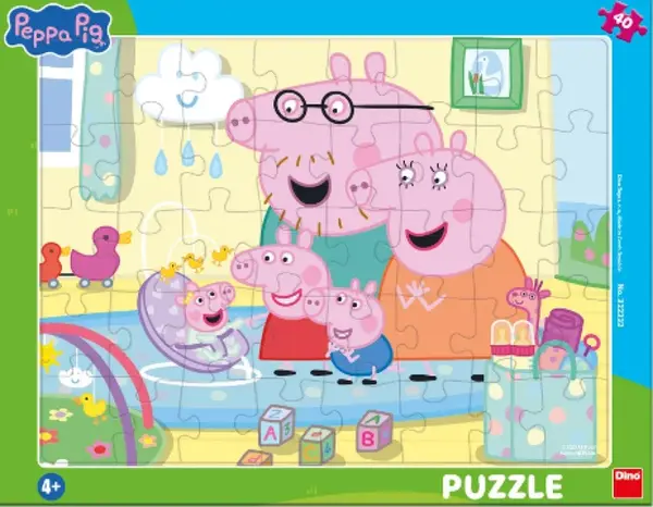 Puzzle Pappa Pig: Sourozenci 40 dílků deskové - Neznámý
