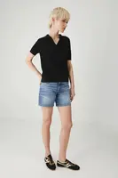 Džínové šortky Medicine dámské, modrá barva, medium waist