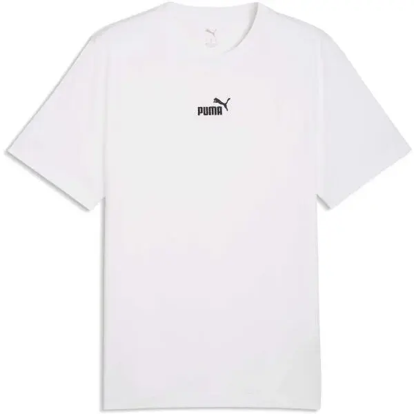 Puma ESSENTIALS SMALL NO.1 LOGO CENTERED TEE Pánské tričko, bílá, velikost