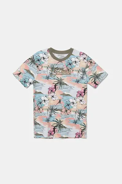 Dětské bavlněné tričko Guess