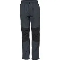 Lewro ESDRAS Chlapčenské ľahké plátené nohavice, tmavo sivá, veľkosť 128-134