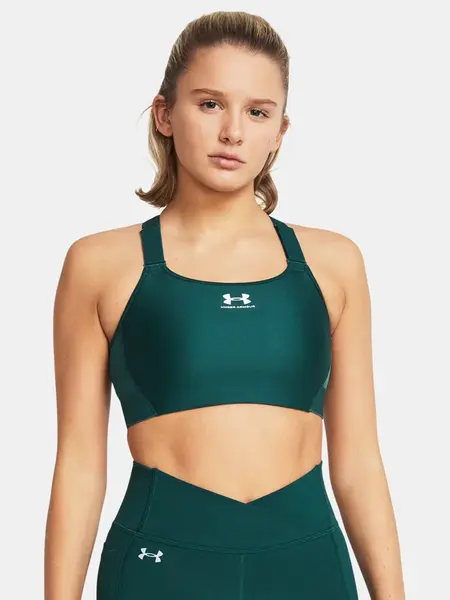 Športové podprsenky pre ženy Under Armour - petrolejová