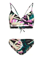 O'NEILL Bikiny 'Essentials Baay Maoi'  krémová / petrolejová / ružová / čierna