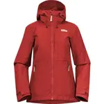 Bergans NORDMARKA LEAF LIGHT WIND JACKET WOMEN Vetroodolná bunda, červená, veľkosť