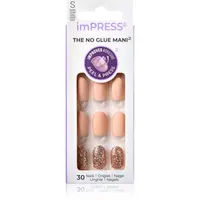 KISS imPRESS The No Glue Mani Short umelé nechty samolepiace Evanesce 30 ks