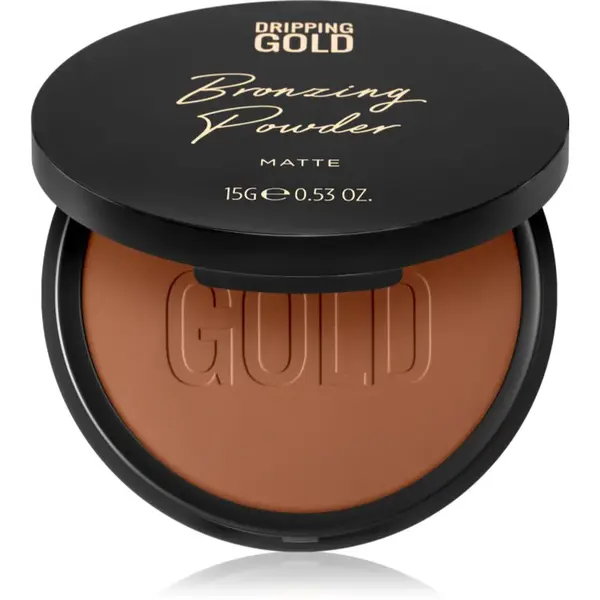 Dripping Gold Luxury Tanning Bronzing Powder kompaktný bronzujúci púder na telo a tvár odtieň Matte 15 g