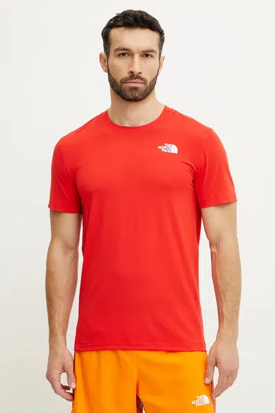 Sportovní triko The North Face Lightning Alpine červená barva, NF0A87H7HCL1
