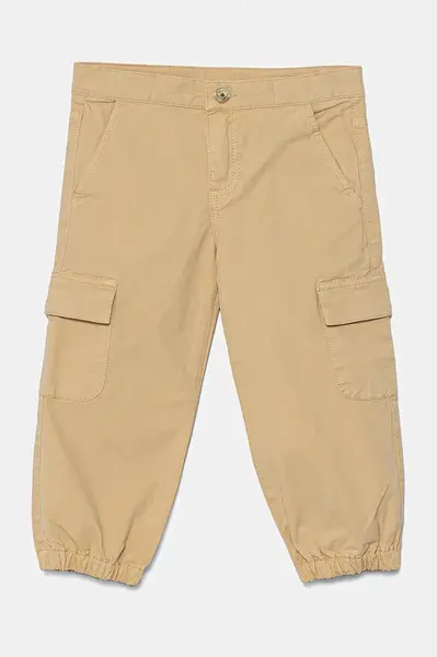 Dětské kalhoty Guess béžová barva, hladké, K5RB03 WFY91