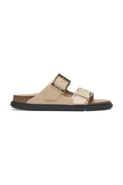 Kožené šľapky Birkenstock Arizona Droplet Buckle