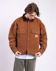 Carhartt WIP Prescott Shirt Jacket Hamilton Brown/Tobacco garment dyed M